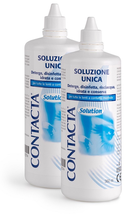 SOLUZIONE PER LENTI A CONTATTO CONTACTA 2 PEZZI 360 ML - Farmapre