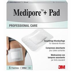 MEDICAZIONE MEDIPORE+PAD 10X10CM 5PEZZI - Farmapre