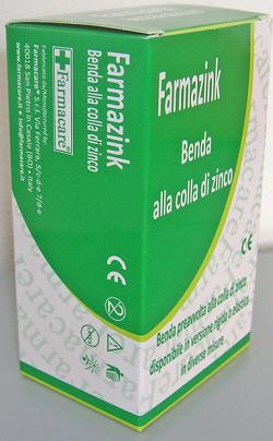 BENDA MEDICATA ELASTICA FARMAZINK CON OSSIDO DI ZINCO CM10X5M 1 PEZZI - Farmapre