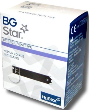 STRISCE REATTIVE MISURAZIONE GLICEMIA BGSTAR MYSTAR 50 PEZZI - Farmapre