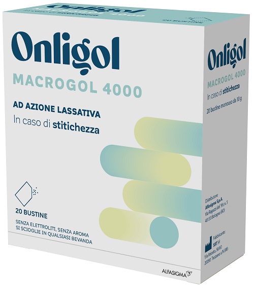 ONLIGOL MACROGOL 4000 20 BUSTINE 10 G SENZA ZUCCHERO - Farmapre