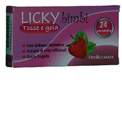 LICKY CARAMELLE BAMBINI PER TOSSE E GOLA FRAGOLA 70 G - Farmapre