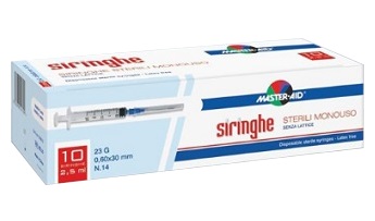 SIRINGA PER VENIPUNTURA MASTER-AID 10 ML GAUGE 21 10 PEZZI - Farmapre