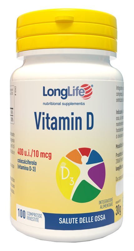 LONGLIFE VITAMIN D 400UI 100 COMPRESSE RIVESTITE - Farmapre