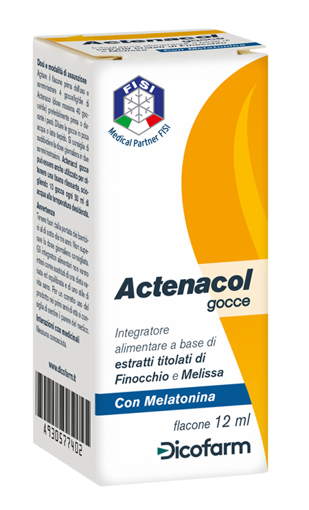 ACTENACOL GOCCE 12 ML CON MELATONINA - Farmapre