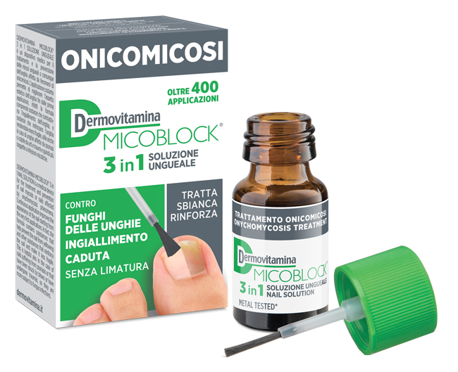 DERMOVITAMINA MICOBLOCK 3 IN 1 ONICOMICOSI SOLUZIONE UNGUEALE 7 ML - Farmapre