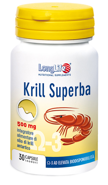LONGLIFE KRILL SUPERBA 30 CAPSULE INODORI DA 600 MG - Farmapre