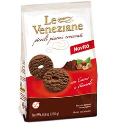 LE VENEZIANE BISCOTTI CACAO/NOCCIOLA 250 G - Farmapre