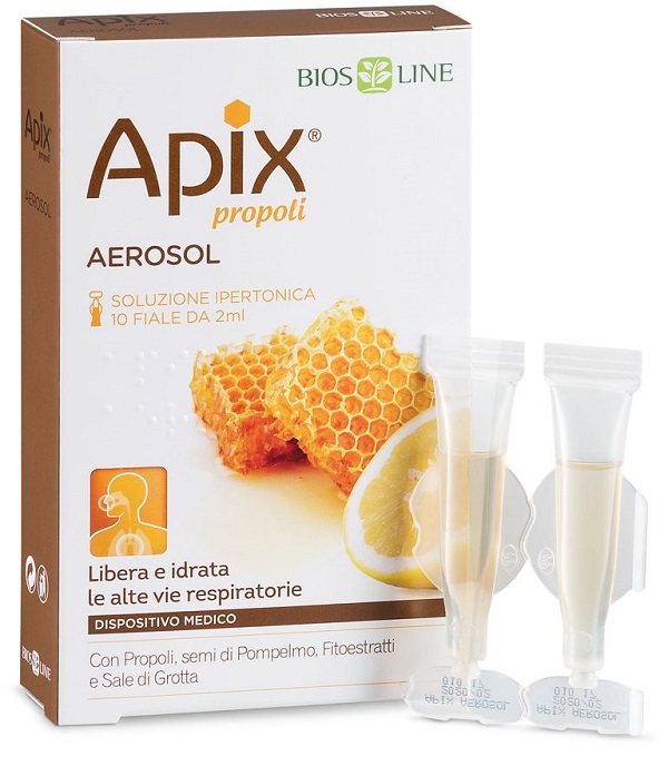 APIX PROPOLI AEROSOL 10 FIALE MONODOSE X 2 ML BIOSLINE - Farmapre