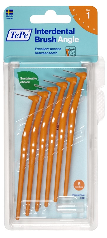 TEPE ANGLE SCOVOLINO ARANCIO 0,45MM 6 PEZZI - Farmapre