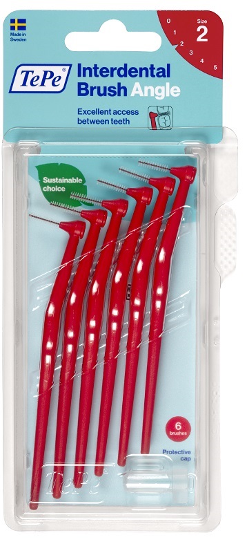 TEPE ANGLE SCOVOLINO ROSSO 0,5MM 6 PEZZI - Farmapre
