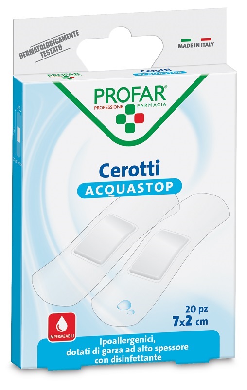 CEROTTO ACQUASTOP MEDI 7X2 CM PROFAR 20 PEZZI - Farmapre