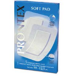 GARZA COMPRESSA PRONTEX SOFT PAD 10X12,5 6 PEZZI (5 TNT + 1 IMPERMEABILE AQUA PAD) - Farmapre