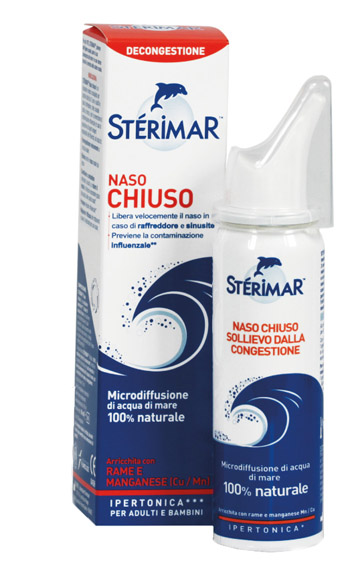 STERIMAR IPERTONICO NASO CHIUSO RAME E MANGANESE SPRAY 50 ML - Farmapre