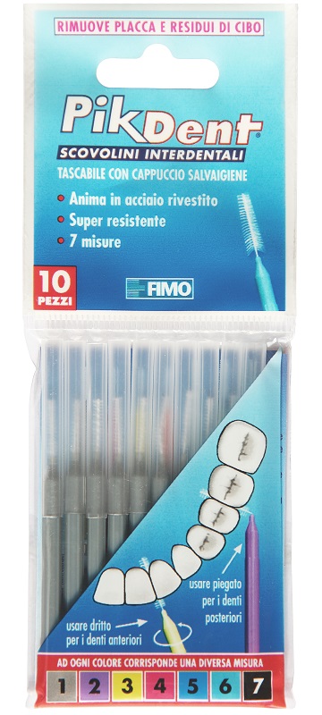 PIKDENT STUZZICOLINO 1 GRIGIO 10 PEZZI - Farmapre