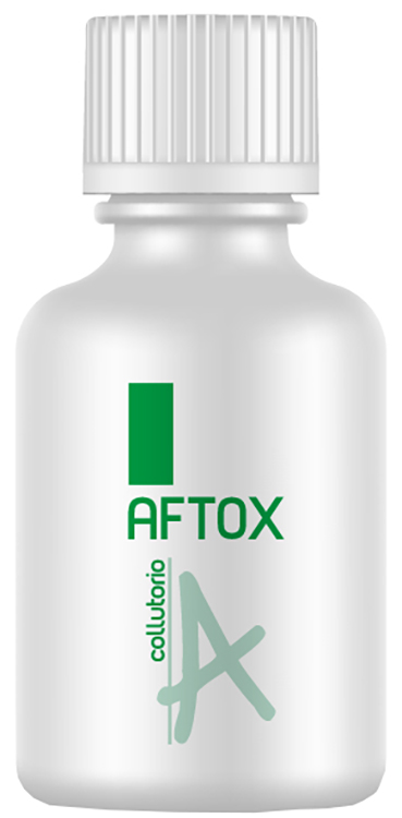 AFTOX COLLUTORIO FLACONE BIANCO, CON TAPPO E MISURINO DISPOSITIVO MEDICO INDICATO IN TUTTE LE LESIONI DEL CAVO ORALE E NEI PROCESSI INFIAMMATORI CORRELATI 100 ML 1 PEZZO - Farmapre