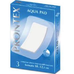 GARZA COMPRESSA PRONTEX AQUA PAD 10X12,5 CM 3 PEZZI - Farmapre