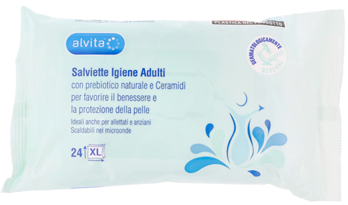 ALVITA SALVIETTE IGIENE ADULTI 24 PEZZI - Farmapre