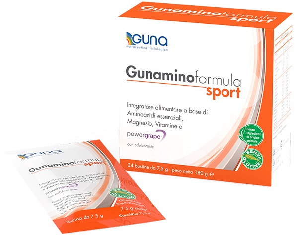 GUNAMINOFORMULA SPORT 24 BUSTE 180 G - Farmapre