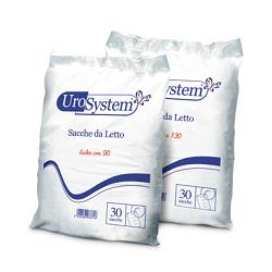 SACCA DI DRENAGGIO DA LETTO PER INCONTINENZA UROSYSTEM TUBO 130 CM SENZA SCARICO 30 PEZZI - Farmapre