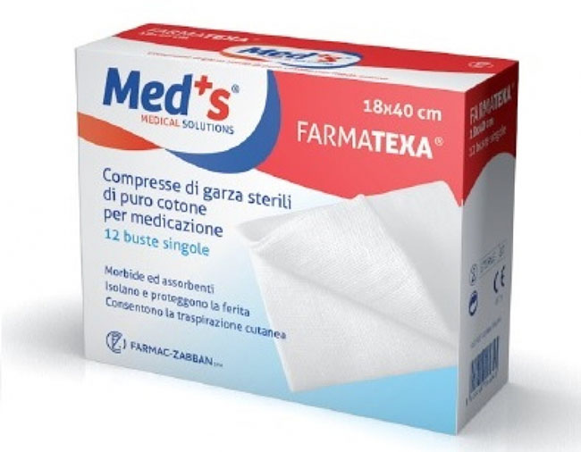 GARZA COMPRESSA MEDS 12/12 18X40CM 12 PEZZI - Farmapre
