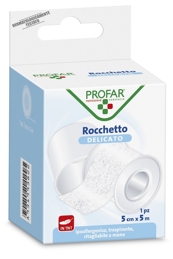 CEROTTO ROCCHETTO TESSUTO NON TESSUTO DELICATO CM 5X5 M PROFAR - Farmapre