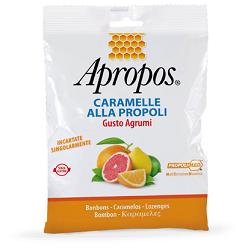 APROPOS CARAMELLE ALLA PROPOLI GUSTO AGRUMI 50 G - Farmapre