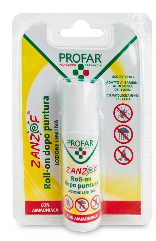 ZANZOF LOZIONE POST PUNTURA CON AMMONIACA ROLL-ON 20 ML PROFAR - Farmapre