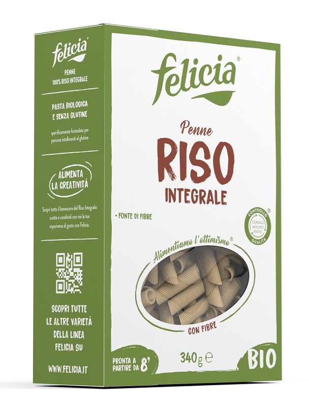 FELICIA BIO RISO INTEGRALE PENNE 340 G - Farmapre