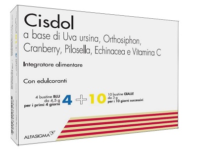 CISDOL 4 BUSTINE BLU DA 4,5 G + 10 BUSTINE GIALLE DA 3 G - Farmapre