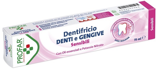 DENTIFRICIO DENTI E GENGIVE SENSIBILI 75 ML PROFAR - Farmapre