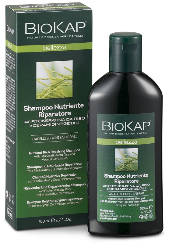 BIOKAP BELLEZZA SHAMPOO NUTRIENTE/RIPARATORE 200 ML BIOSLINE - Farmapre