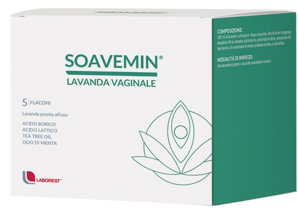 SOAVEMIN LAVANDA VAGINALE 5 FLACONI 100 ML - Farmapre