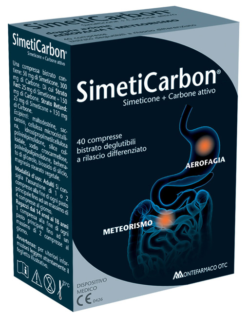 SIMETICARBON 40 COMPRESSE - Farmapre
