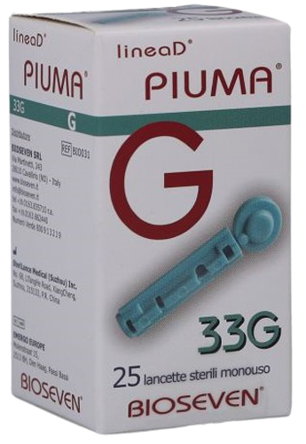 LANCETTE PUNGIDITO LINEA D PIUMA GAUGE 33 25 PEZZI - Farmapre