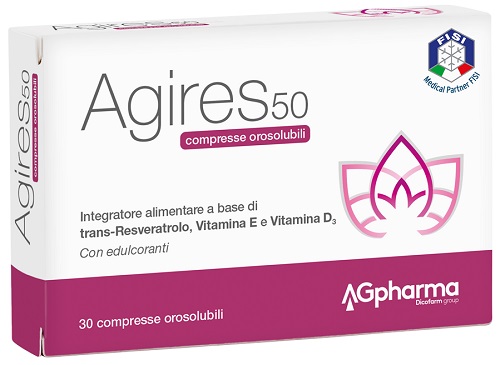 AGIRES 50 30 COMPRESSE OROSOLUBILI SCATOLA 5,4 G - Farmapre