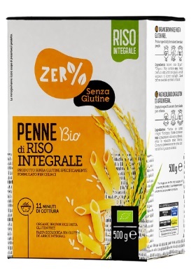 ZERO% GLUTINE PENNE DI RISO INTEGRALE SENZA GLUTINE BIO 500 G - Farmapre