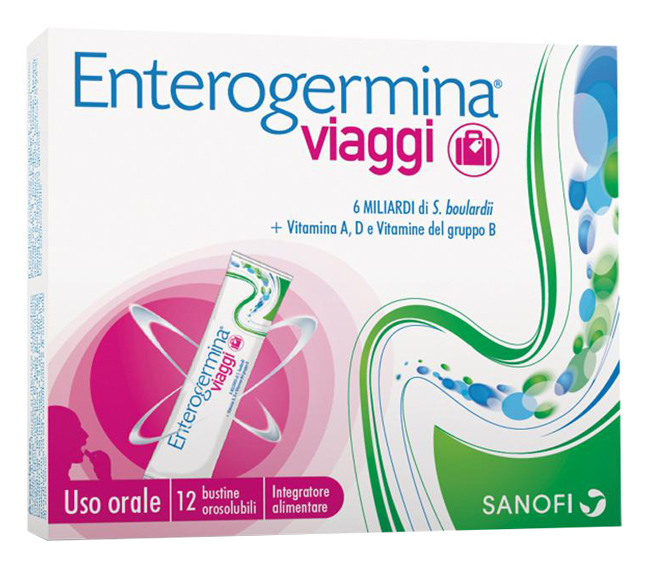 ENTEROGERMINA VIAGGI 12 BUSTINE OROSOLUBILI CONFEZIONE STANDARD - Farmapre