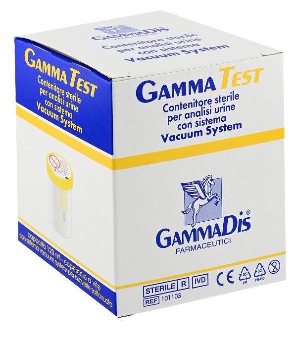 CONTENITORE STERILE PER URINA SOTTOVUOTO 120 ML GAMMADIS - Farmapre