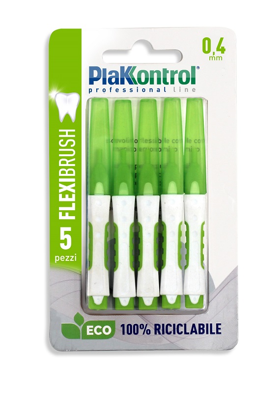 PLAKKONTROL SCOVOLINO INTERDENTALE FLEXI BRUSH04 BLISTER 5 PEZZI - Farmapre