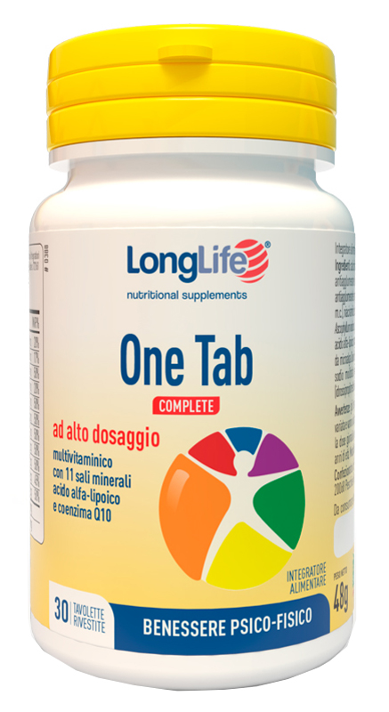 LONGLIFE ONE TAB COMPLETE 30 TAVOLETTE RIVESTITE - Farmapre