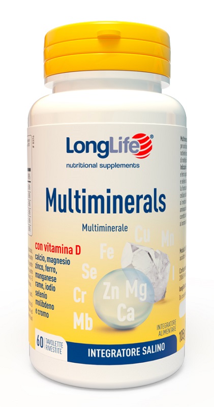 LONGLIFE MULTIMINERALS 60 TAVOLETTE RIVESTITE - Farmapre
