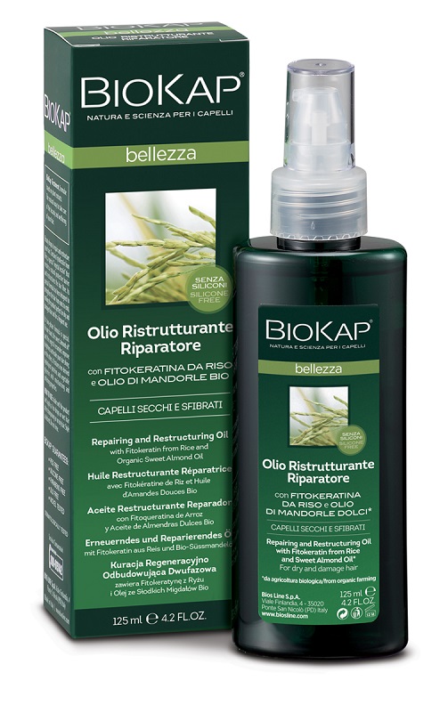 BIOKAP BELLEZZA OLIO RISTRUTTURANTE RIPARATORE 125 ML BIOSLINE - Farmapre