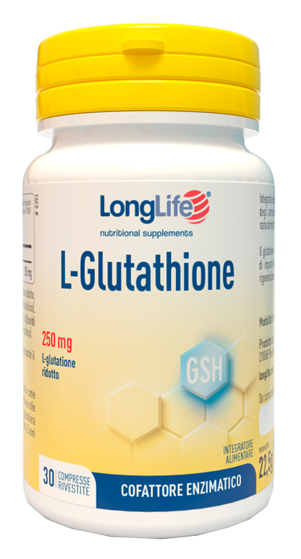 LONGLIFE L-GLUTATHIONE 250 MG 30 COMPRESSE - Farmapre