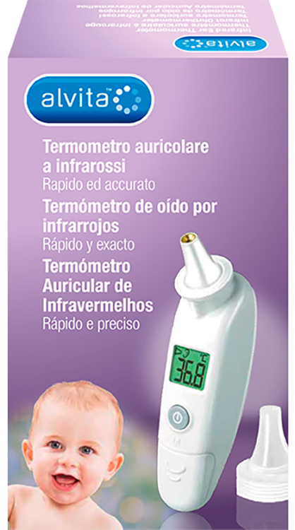 ALVITA TERMOMETRO AURICOLARE A INFRAROSSI - Farmapre