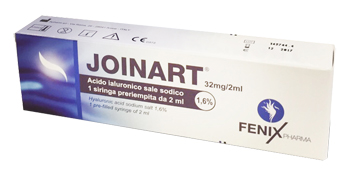 SIRINGA INTRA-ARTICOLARE JOINART ACIDO IALURONICO 1,6% 2 ML 3 PEZZI - Farmapre