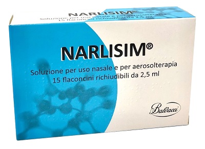 NARLISIM SOLUZIONE PER USO NASALE E AEROSOLTERAPIA 15 FLACONCINI RICHIUDIBILI DA 2,5 ML L'UNO - Farmapre