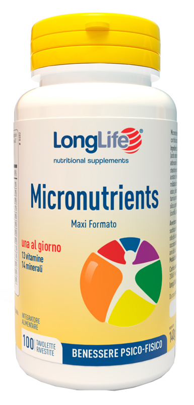 LONGLIFE MICRONUTRIENTS 100 TAVOLETTE RIVESTITE - Farmapre