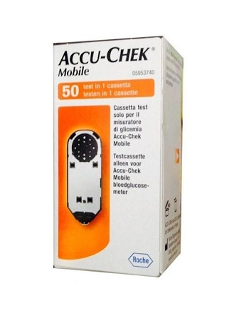 STRISCE MISURAZIONE GLICEMIA ACCU-CHEK MOBILE 50 TEST MIC 2 - Farmapre