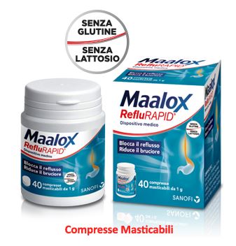 MAALOX REFLURAPID 40 COMPRESSE MASTICABILI - Farmapre